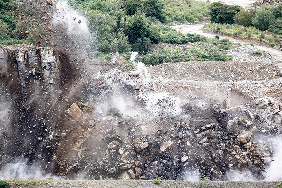 Explosion at Quarry