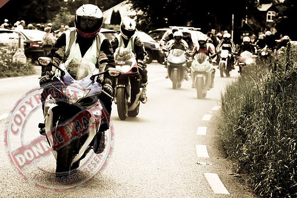 Ryan Parker Memorial Bike run starting at the Leggykelly Inn, Wattlebridge.