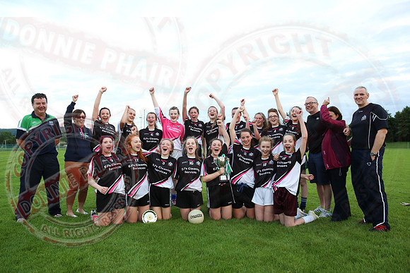 Aghadrumsee (1-14) V Ederney (1-05) in Girls U16 GAA Division One Final.
