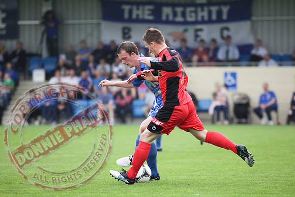Ballinamallard FC V Dungannon Swifts in IFL Premium League Game.