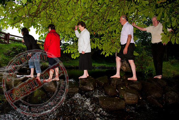 People Walking the Holywell, Belcoo.