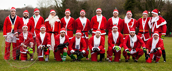 Santa V Elves Charity GAA Match In Newtownbutler among the NTB club members and friends.