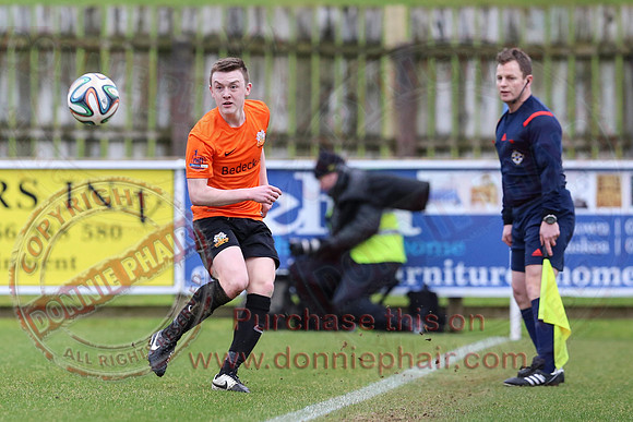 Ballinamallard United (1) V Glenavon (3) in IFA Danske Premier League.