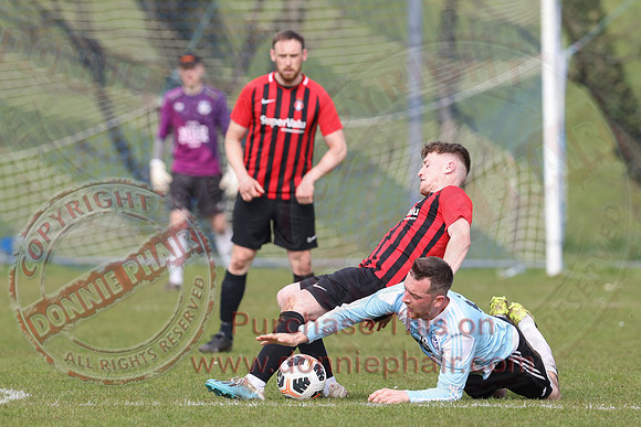 Lisbellaw (3) V Irvinestown (1) in Mercer Football League-15