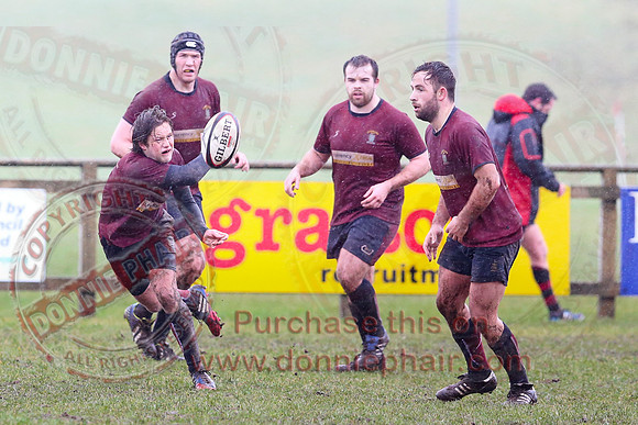 Enniskillen 1st XV (3) V Carrickfergus (20) in Kukri Qualifying Rugby League 2
