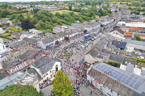 Aerial Photos of the Annual County Fermanagh Twelfth Demonstration In Irvinestown-9