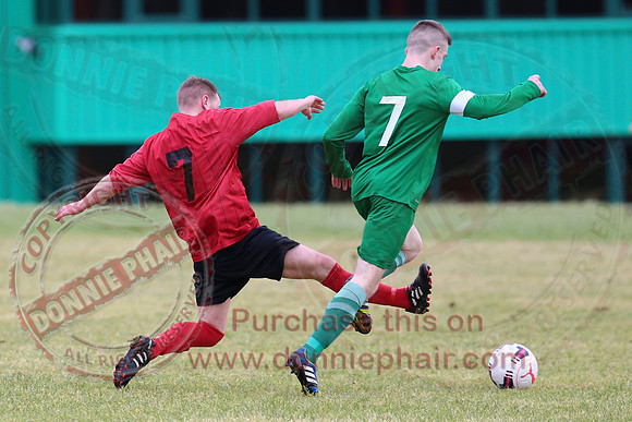 Irvinestown Wanderers (1) V Ardoyne (2) in Irish Junior Cup.