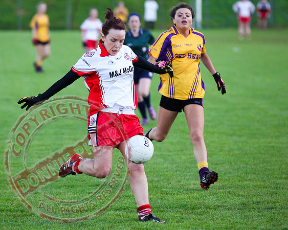 St. Pat's Donagh V Carryduff in Ladies Junior Cup GAA Ulster Match.