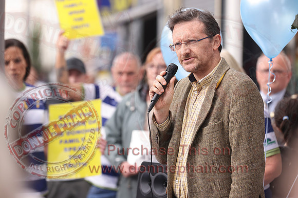 Justice for Noah Donohoe rally at the Diamond in Enniskillen-30