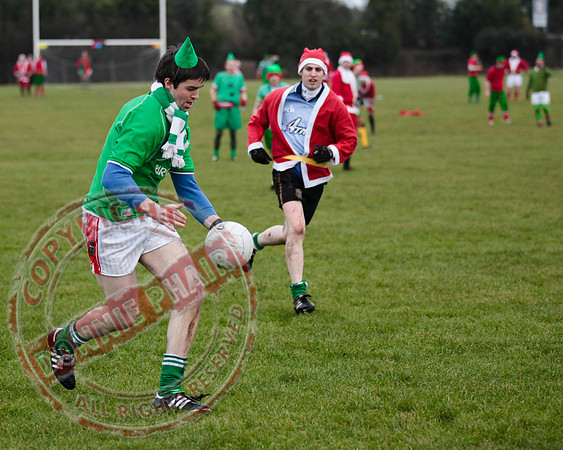 Santa V Elves Charity GAA Match In Newtownbutler among the NTB club members and friends.