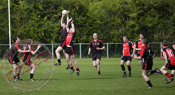 Brookeborough V Maguiresbridge in Senior Men GAA League Football.