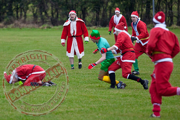 Santa V Elves Charity GAA Match In Newtownbutler among the NTB club members and friends.