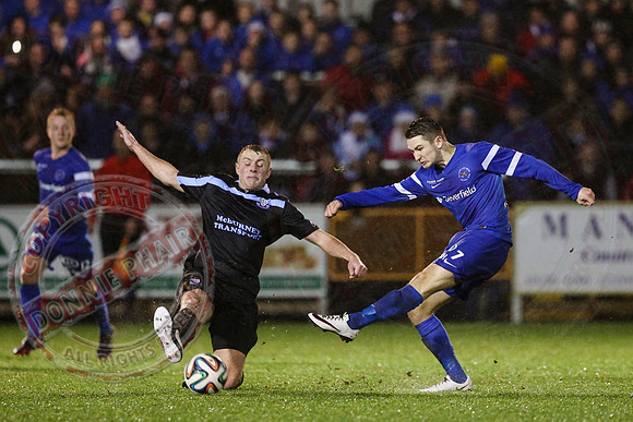 Ballinamallard United (2) V Ballymena United (3) in League Cup Semi-Final.