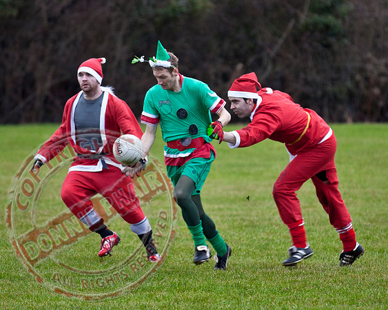 Santa V Elves Charity GAA Match In Newtownbutler among the NTB club members and friends.