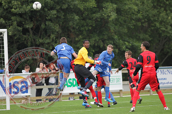 Ballinamallard FC V Dungannon Swifts in IFL Premium League Game.
