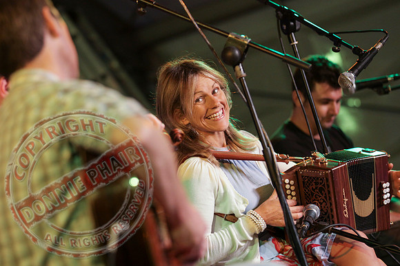 Sharon Shannon and Eleanor Shanley at the Newtownbutler Festival.