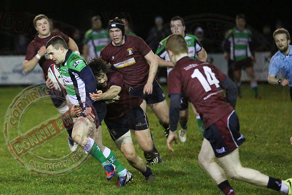 Enniskillen 1st XV (12) V Omagh (15) in Rugby.