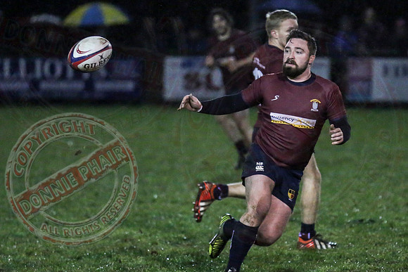 Enniskillen 1st XV (12) V Omagh (15) in Rugby.