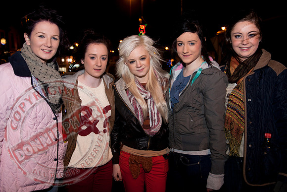 Switching on the Christmas Lights In Irvinestown, County Fermanagh.