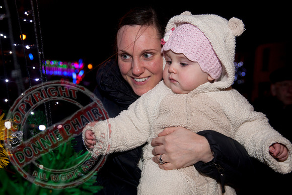 Switching on the Christmas Lights In Irvinestown, County Fermanagh.