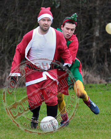 Santa V Elves Charity GAA Match In Newtownbutler among the NTB club members and friends.