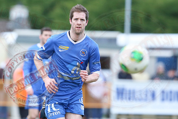Ballinamallard United (0) V Glentoran (3) in IFA Premiership.