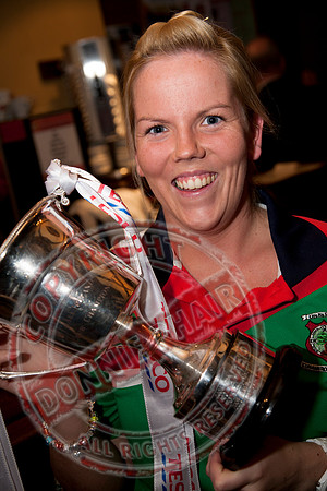 Lisnaskea Ladies GAA Club celebrate in Donn Carragh Hotel after winning All-Ireland Ladies Inetermediate Final.