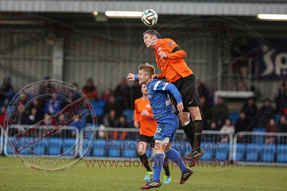 Ballinamallard United (1) V Glenavon (3) in IFA Danske Premier League.