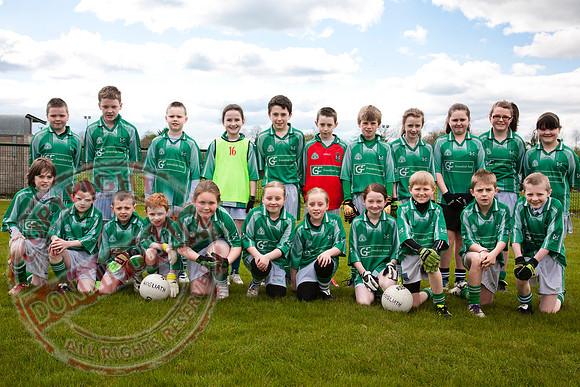 Celebrating Aghadrumsee GAA Club new playing field the U12 Aghadrumsee GAA Team play local rivals Roslea.