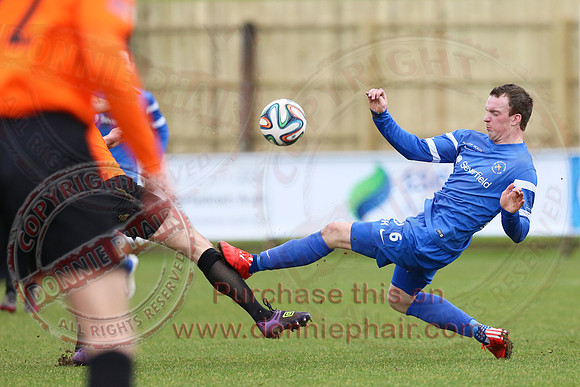 Ballinamallard United (1) V Glenavon (3) in IFA Danske Premier League.