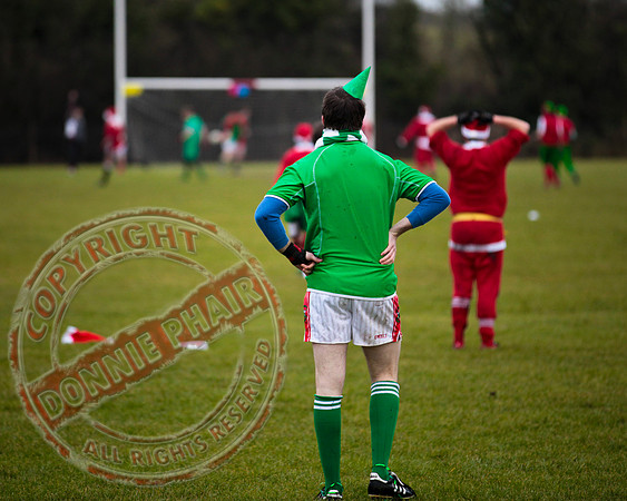 Santa V Elves Charity GAA Match In Newtownbutler among the NTB club members and friends.
