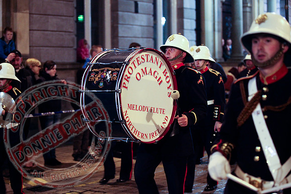 Loyalist Parade in Enniskillen, County Fermanagh.