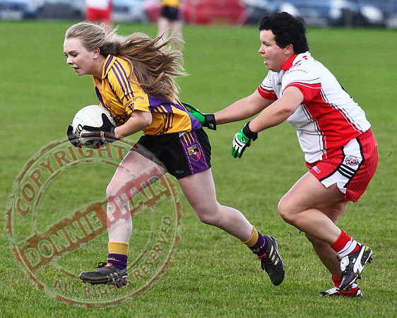 St. Pat's Donagh V Carryduff in Ladies Junior Cup GAA Ulster Match.