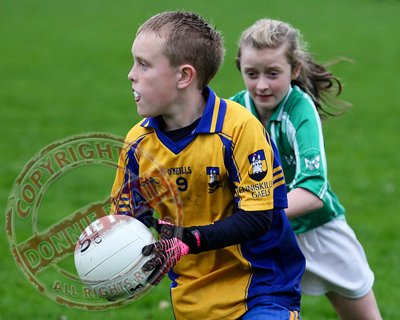 Roslea V Enniskillen Gaels in U12 GAA Football B Final.