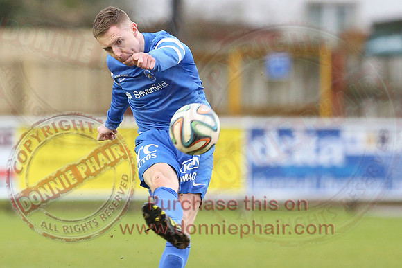 Ballinamallard United (1) V Glenavon (3) in IFA Danske Premier League.
