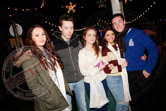 Turning on Christmas Lights in Lisnaskea.