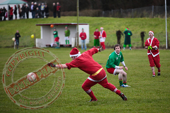 Santa V Elves Charity GAA Match In Newtownbutler among the NTB club members and friends.