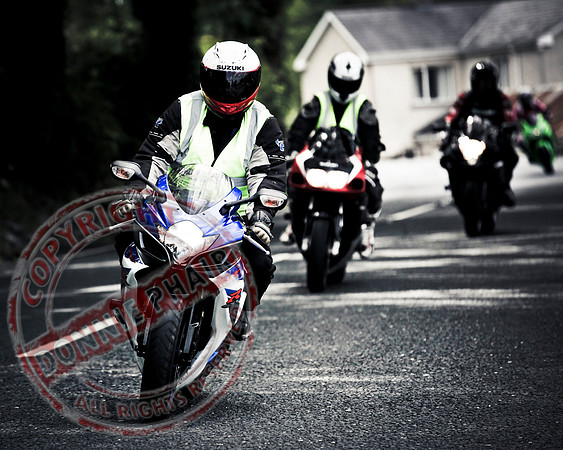 Ryan Parker Memorial Bike run starting at the Leggykelly Inn, Wattlebridge.