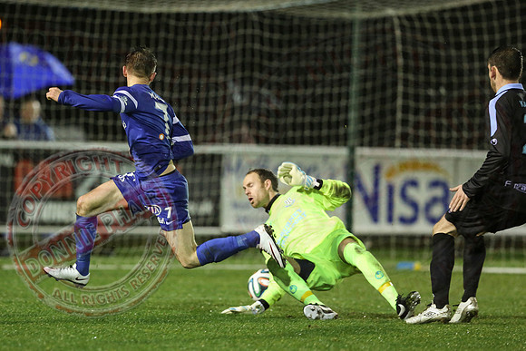 Ballinamallard United (2) V Ballymena United (3) in League Cup Semi-Final.