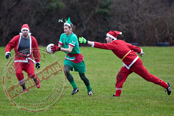 Santa V Elves Charity GAA Match In Newtownbutler among the NTB club members and friends.