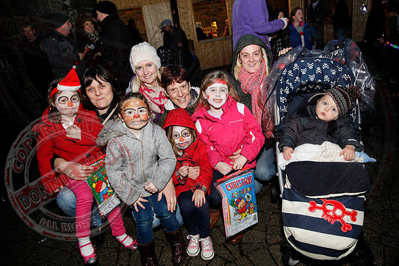 Turning on Christmas Lights in Lisnaskea.