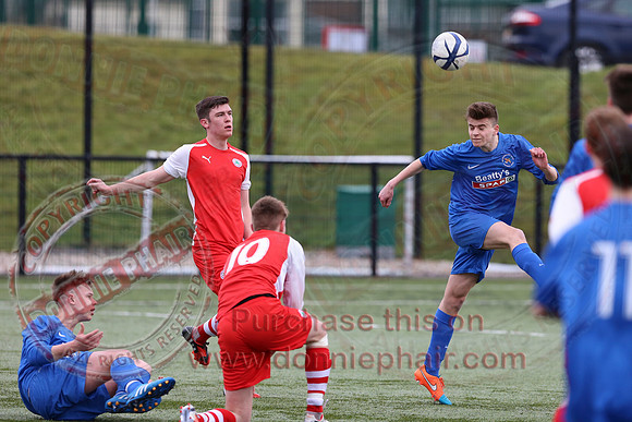 Ballinamallard Youth (2) V Cliftonville Youth (3) in IFA Youth League.