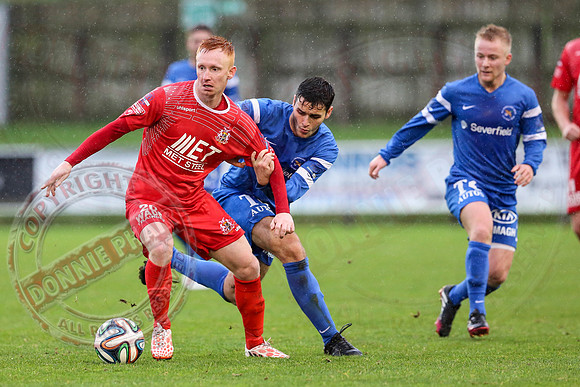 Ballinamallard United (0) v Portadown (2) in Danske Bank IFA Premier League.