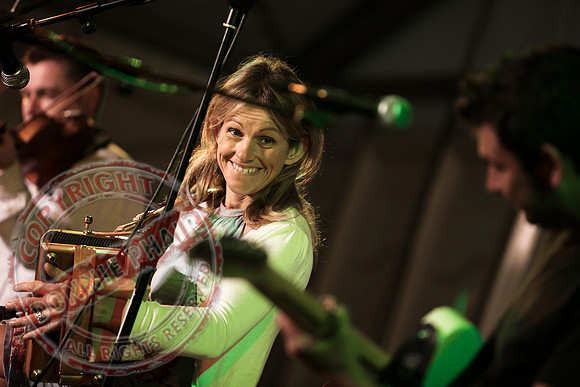 Sharon Shannon and Eleanor Shanley at the Newtownbutler Festival.