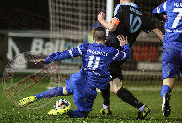 Ballinamallard United (2) V Ballymena United (3) in League Cup Semi-Final.