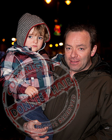 Switching on the Christmas Lights In Irvinestown, County Fermanagh.
