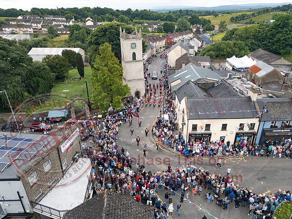 Aerial Photos of the Annual County Fermanagh Twelfth Demonstration In Irvinestown-17