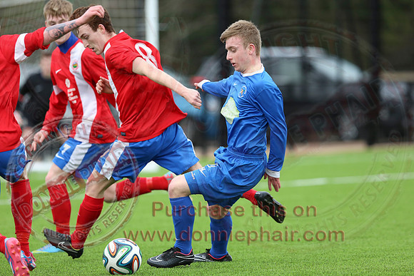 Ballinamallard Reserves (1) V Linfield Swifts (3) in NI Reserve League.