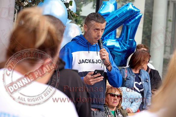 Justice for Noah Donohoe rally at the Diamond in Enniskillen-18