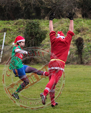 Santa V Elves Charity GAA Match In Newtownbutler among the NTB club members and friends.
